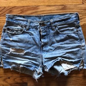 Levi’s vintage distressed denim shorts